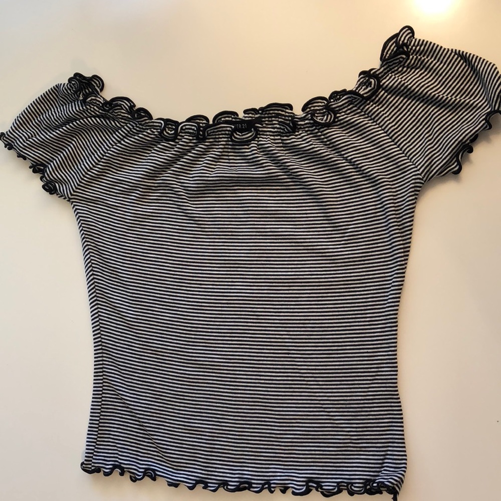 Striped crop top